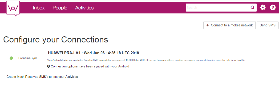 Configure connections