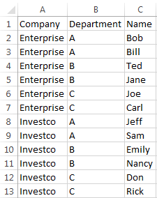 Excel option set import