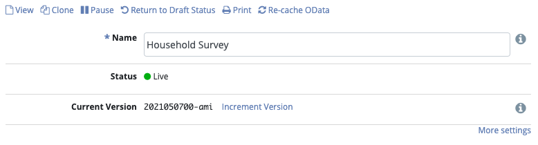 Form version