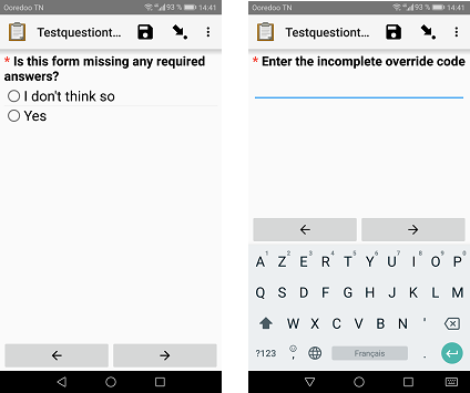 Incomplete Android response