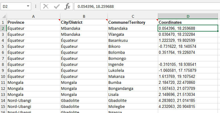 large geographic option set