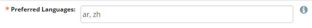 Multiple preferred languages